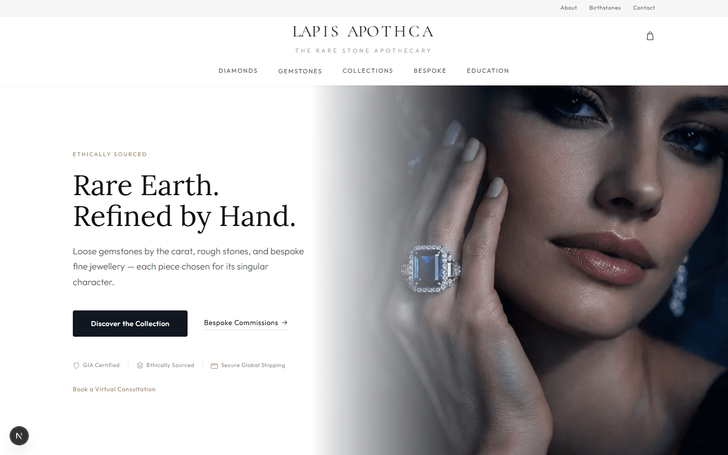 Lapis Apotheca homepage screenshot